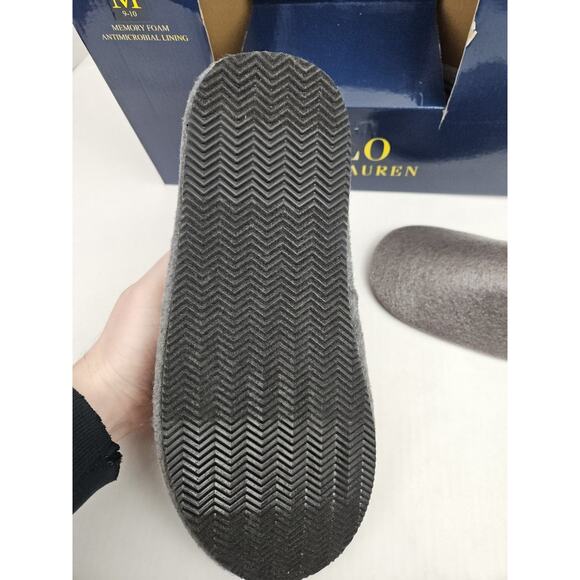 Polo Ralph Lauren Slippers Men\'s Medium 9 - 10 Gray Memory Foam Antimicrobial main image 7